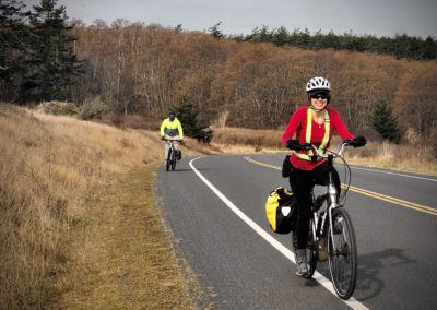 bicycle riding to american camp